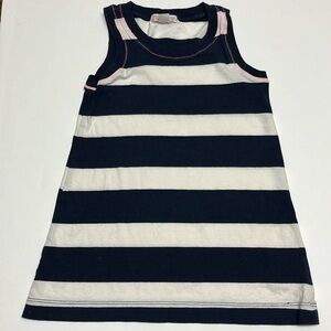 J Crew Navy & White Striped Summer Sleeveless Toddler Dress Girls, Size 2